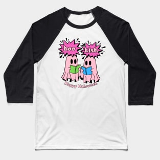 Pink Ghost bookish Baseball T-Shirt